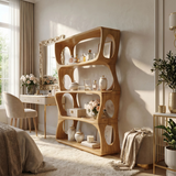Minimalist Artistic Bookshelf Storage Organizer For Bedroom Space