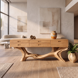Farmhouse Live Edge Entryway Table For Bedroom Cozy Decor Ideas