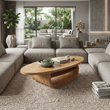 Modern Solid Wood Low Coffee Table For Living Room Furniture Decor