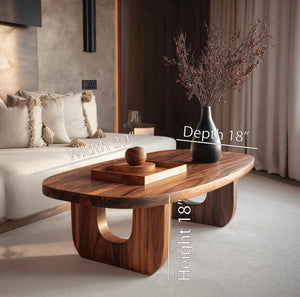 Modern Sculptural Coffee Table For Living Room