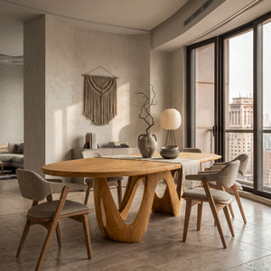 Artistic W-shape Leg Dining Table For Contemporary Dining Room