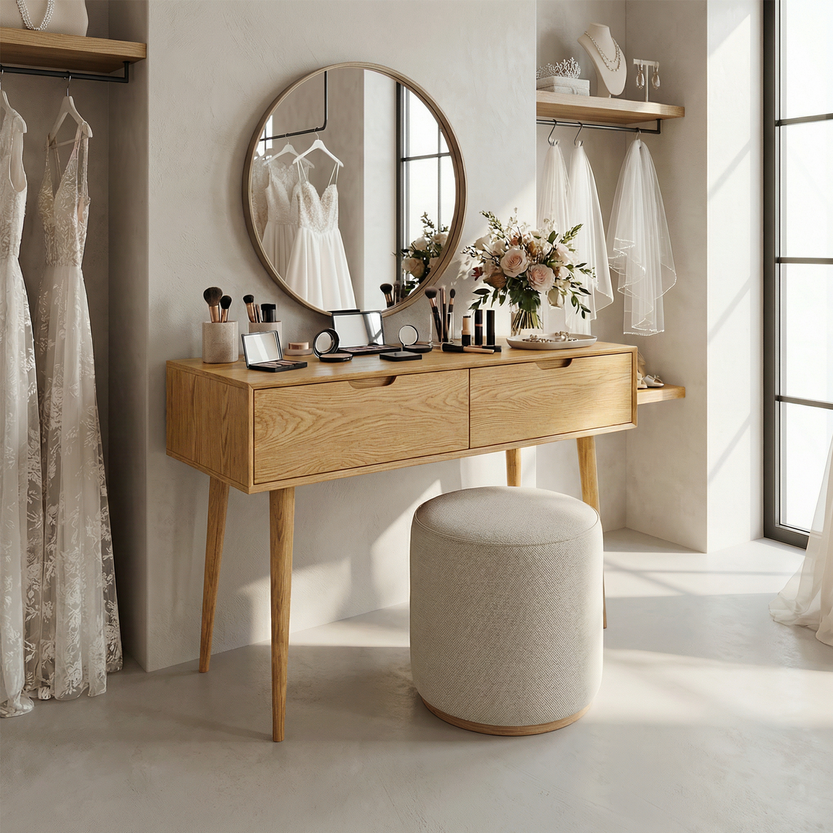 Luxury Makeup Vanity Desk Dressing Area Beauty Space Personal Area