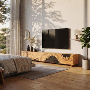 Mid Century TV Console For Stylish Living Room