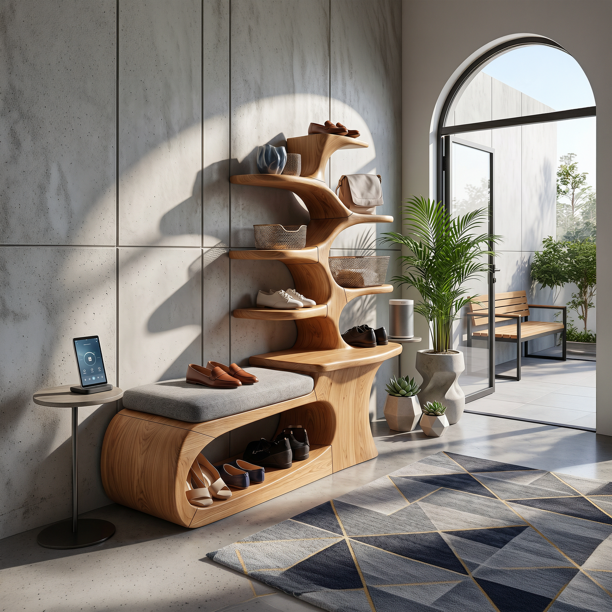 Japandi Shoe Rack Shelf For Hallway Closet Storage Section