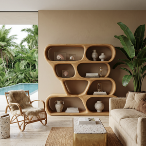 Modern Curved Shelf For Holiday Decoration