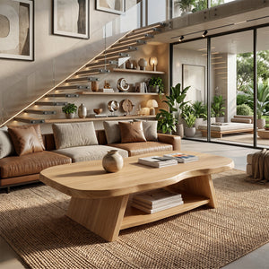 Modern Solid Wood Coffee Table For Living Roomdecor And Interior Design