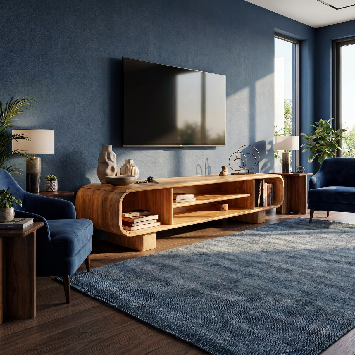 Modern Linear TV Console For Entertainment Area
