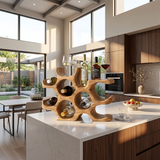Rustic Wine Holder For Warm Kitchen
