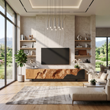 Rustic TV Console Stand For Living Room Design