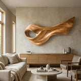 Contemporary Wood Wall Sculpture Art For Wall Decor