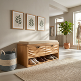 Minimalist Shoe Storage Cabinet For Condo Hallway Display Section