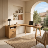 Organic Executive Desk Bedroom Workspace