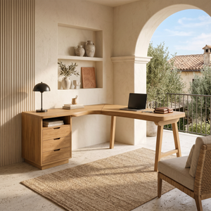 Organic Executive Desk Bedroom Workspace