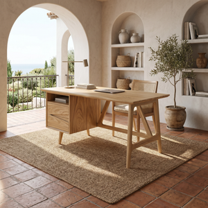 Luxury Live Edge Executive Desk Coastal Workspace