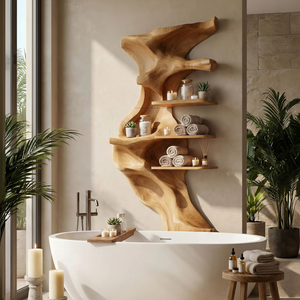 Minimalist Shelving Unit For Bedroom Space Saving