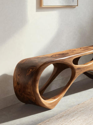 Modern Organic Bench For Entryway Or Furniture Hallway