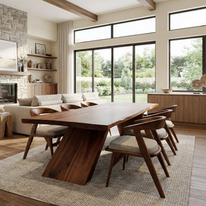 Modern Minimal Wooden Dining Table For Dining Room