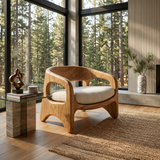 Coastal Contemporary Accent Chair Ocean View Living Room