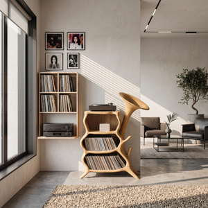 Handcrafted Wooden Media Console For Furniture Decor