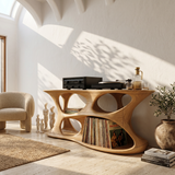 Minimalist Vinyl Storage Stand For Studio Living Space