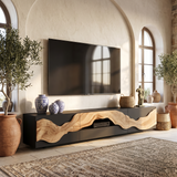 Farmhouse TV Console For Living Room Furniture Decor