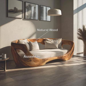 Modern Curved Sofa For Living Room Or Bedroom