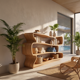 Minimalist Decorative Bookshelf Storage Organizer For Living Room