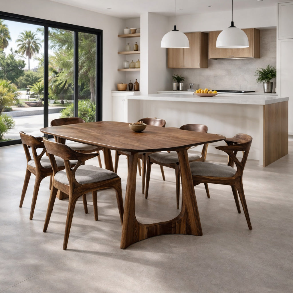 Quiet Luxury Sculptural Dining Table For Dining Room