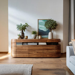 Modern Rounded Sideboard For Dining Room