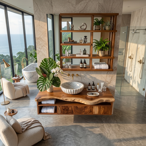 Handcrafted Floating Vanity For Elegant Bathroom