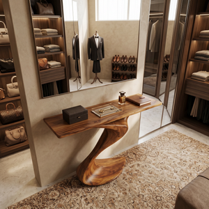 Rustic Console Table Entryway Design