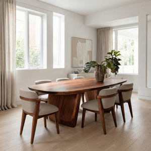 Mid Century Organic Dining Table For Dining Room