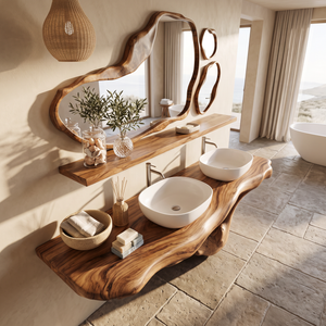 Handcrafted Live Edge Bathroom Vanity Premium Furniture