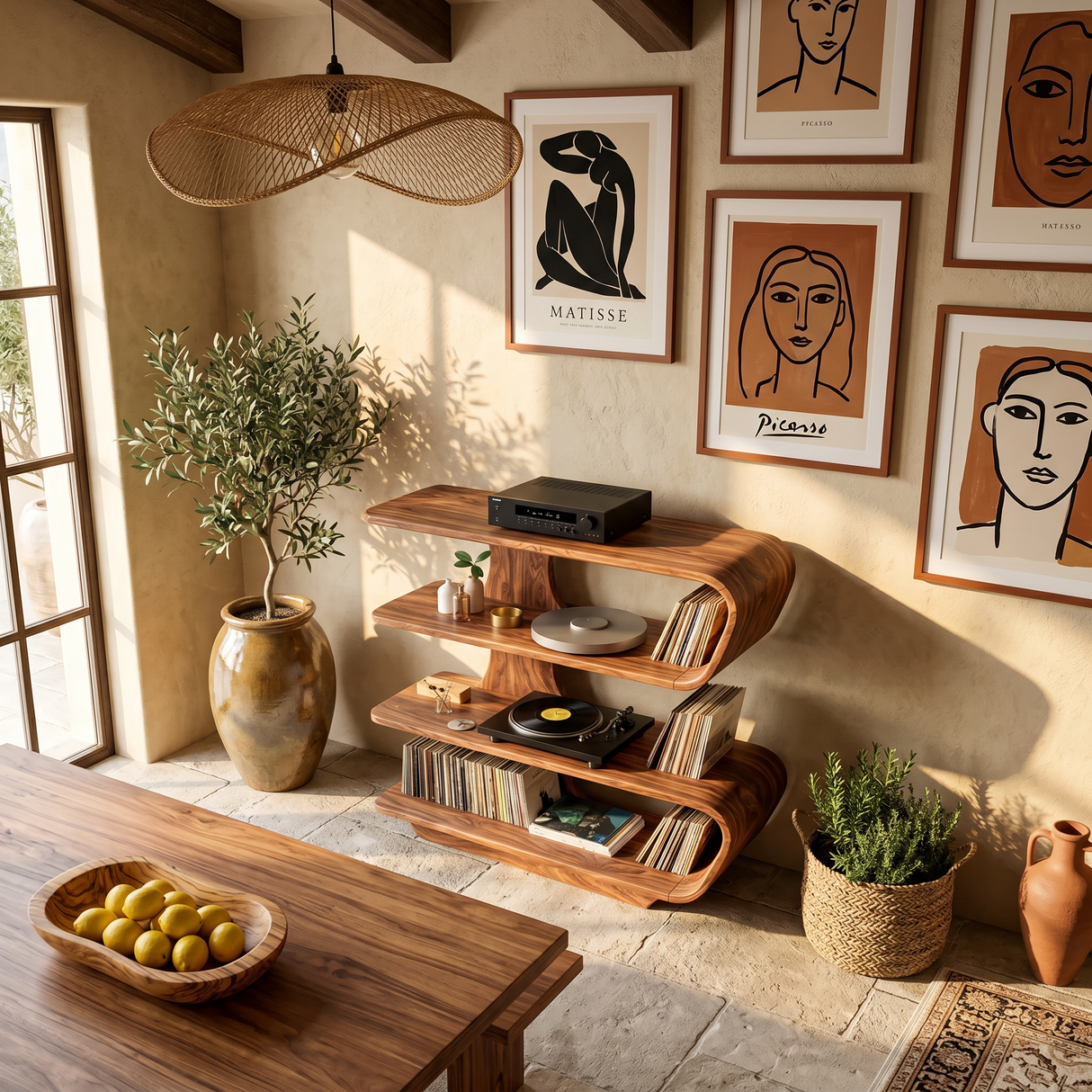 Farmhouse Vinyl Storage Console For Bedroom Decor