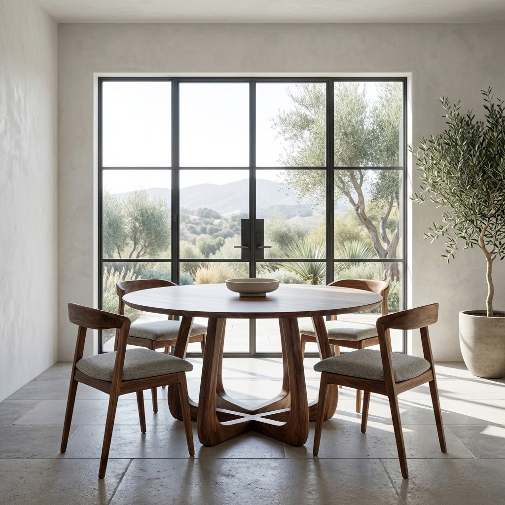 Mid Century Wooden Dining Table For Kitchen Furniture