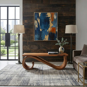 Organic Sculptural Bench For Entryway Or Living Room