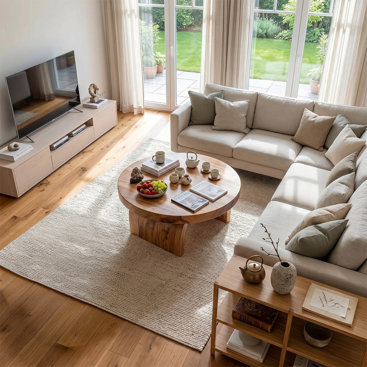 Handcrafted Solid Wood Coffee Table For Living Roomdecor And Home Decor