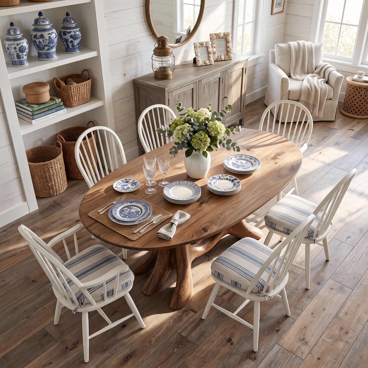 Rustic Dining Table For Inviting Kitchen Setup