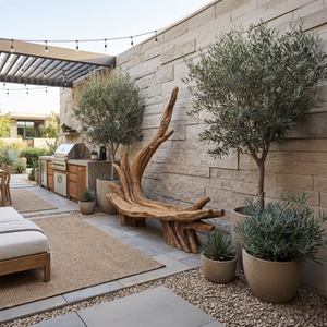 Handcrafted Live Edge Bench For Artistic Patio Designs