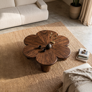 Organic Petal Coffee Table For Contemporary Living Room