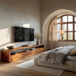 Modern Organic TV Console For Living Room