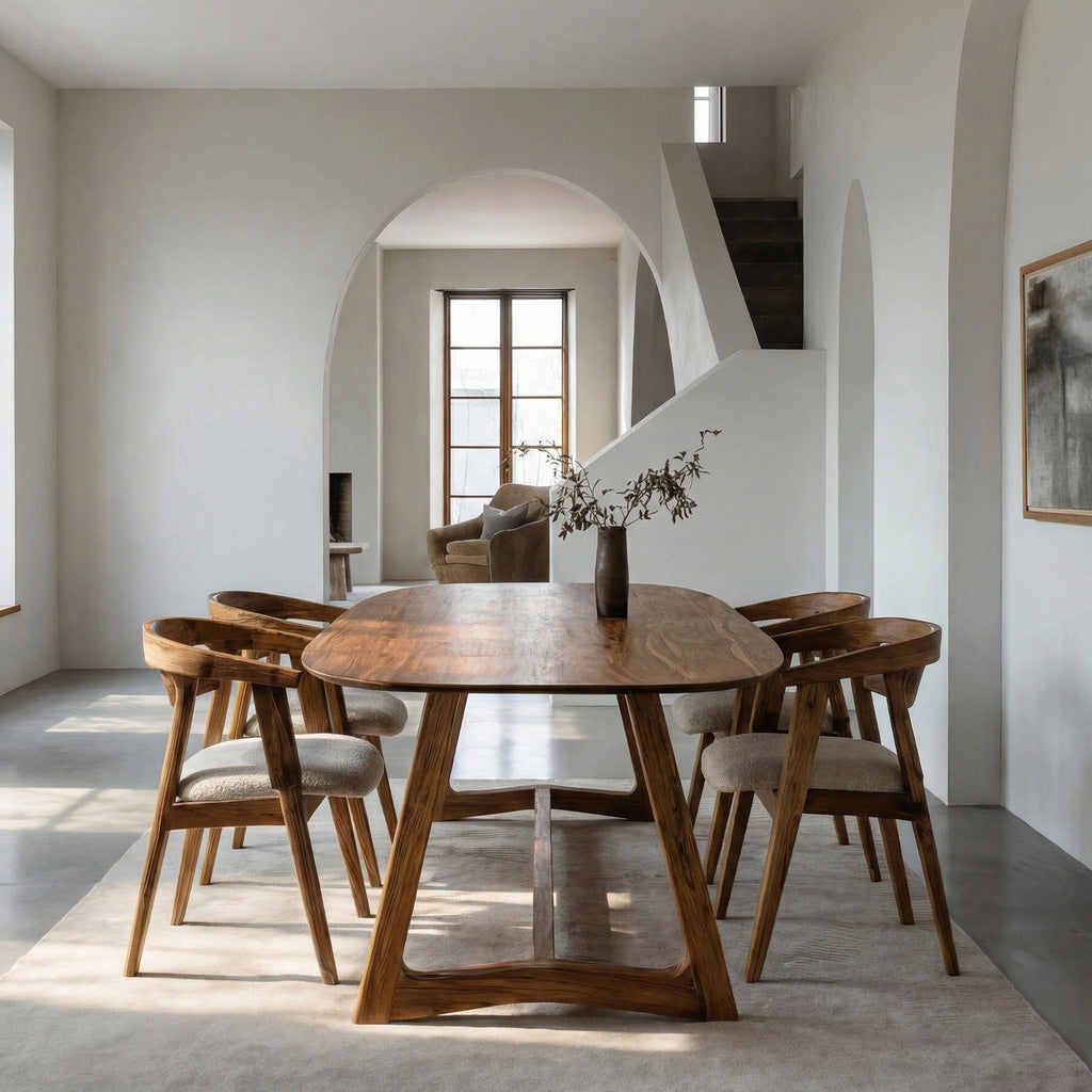Quiet Luxury Architectural Dining Table For Dining Room