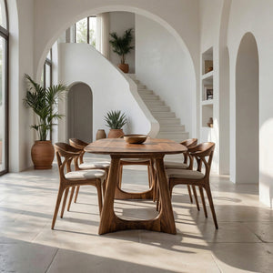 Quiet Luxury Sculptural Dining Table For Dining Room