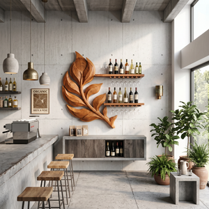 Rustic Wine Bottle Holder For Dining Room