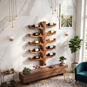 Handcrafted Coastal Wine Holder For Dining Space