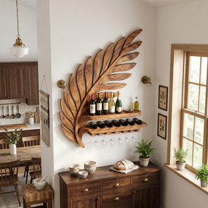 Industrial Wall Wine Rack For Loft Interior