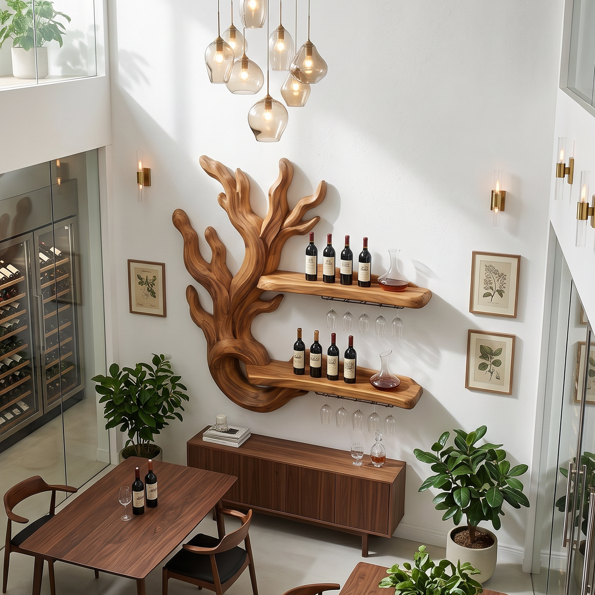 Modern Wine Bottle Storage For Dining Room