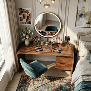 Modern Dressing Table Bedroom Walk In Closet Makeup Area