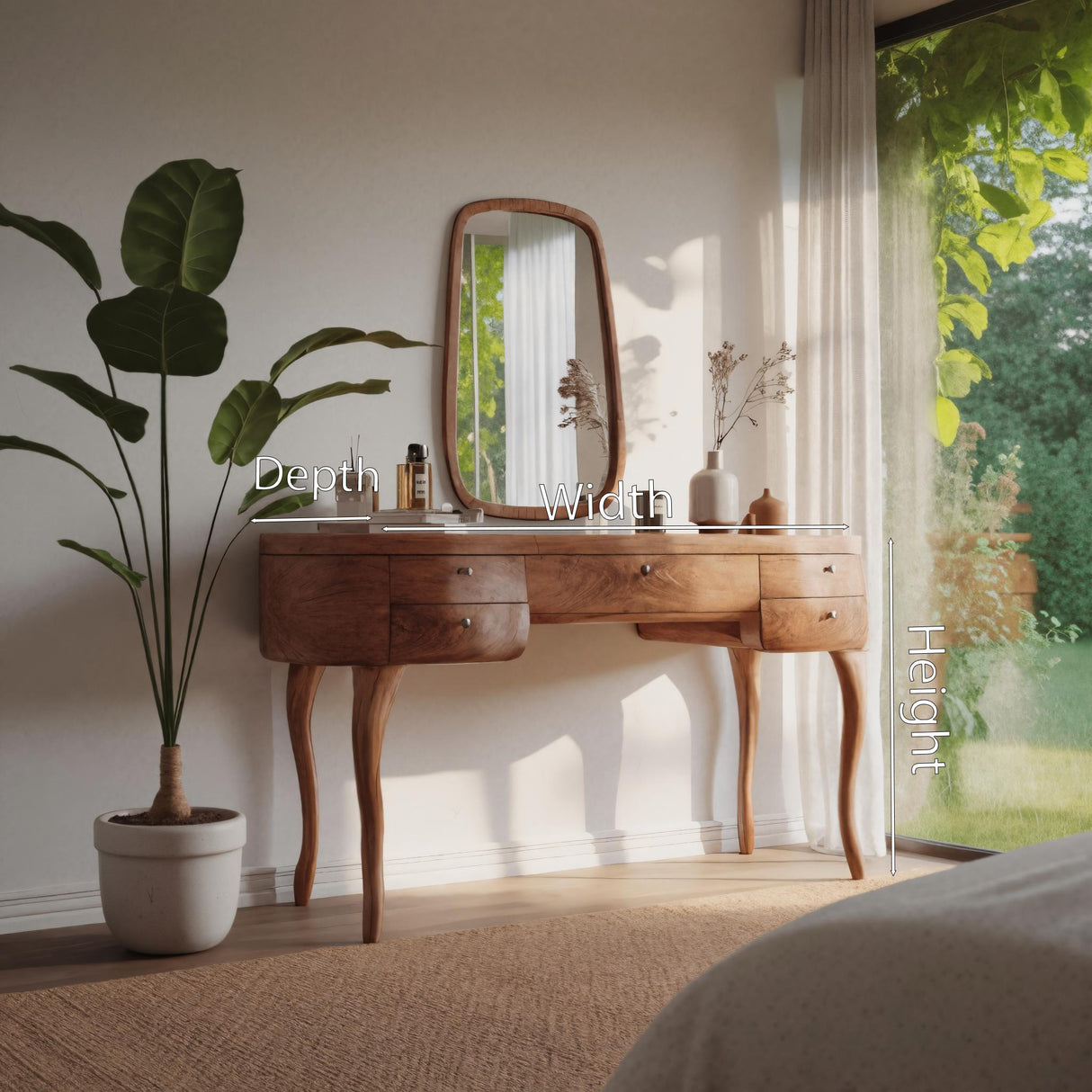 Vintage Dressing Table With Drawers For Bedroom