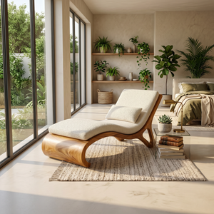 Tropical Luxury Daybed Organic Modern Villa Interior Design